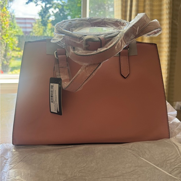 NWT Guess Woodell Satchel Rose - Picture 2 of 6